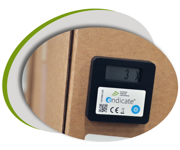 Endicate™ Temperature Monitor w/ Liquid Crystal Display (LCD) Electronic temperature indicator